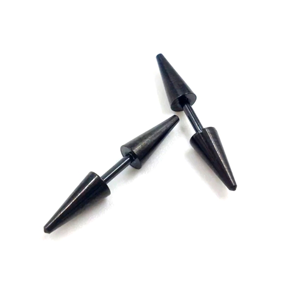 🖤 Rivet Spike Earrings - Picture 1 of 4